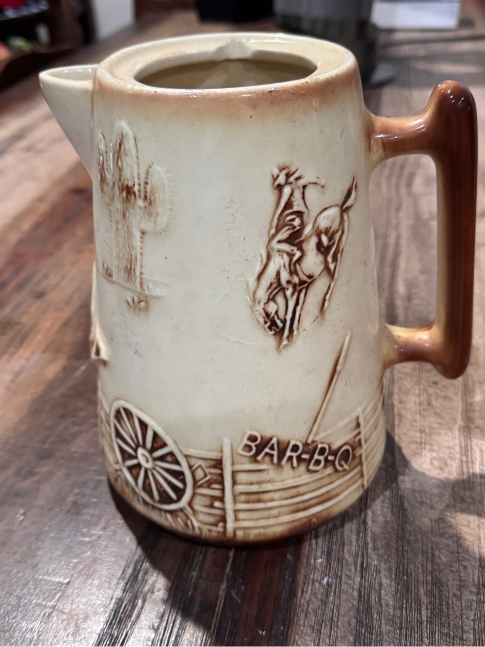 1950’s McCoy pottery for El Rancho BBQ never used no lid